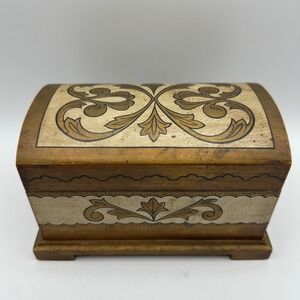 Vintage Sankyo Wood Music Jewelry Box Strangers in the Night Not‎ Working
